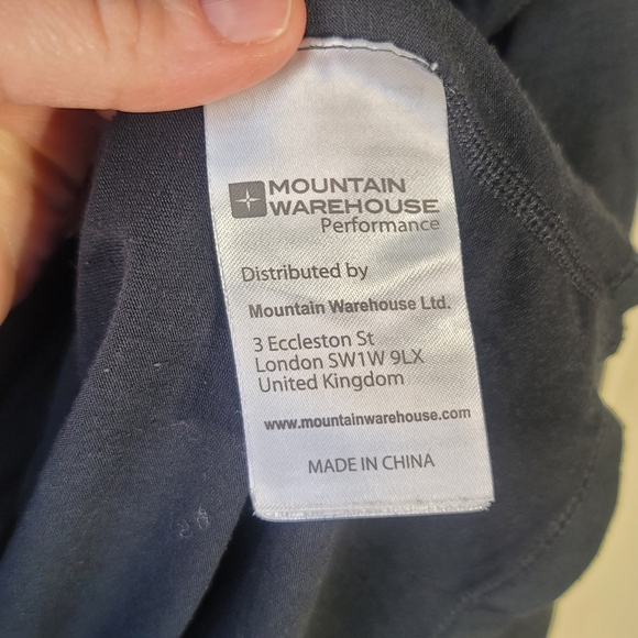 Mountain Warehouse Women's Shirt sz 10 Black Long Sleeve Base Layer Quick Drying - Picture 5 of 6